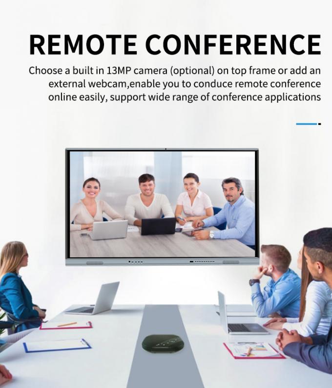 Iboard Nuevo producto 98" 4K Smart Display Interactivo Display de panel plano de gran tamaño pantalla táctil Monitor para sala de reuniones 1