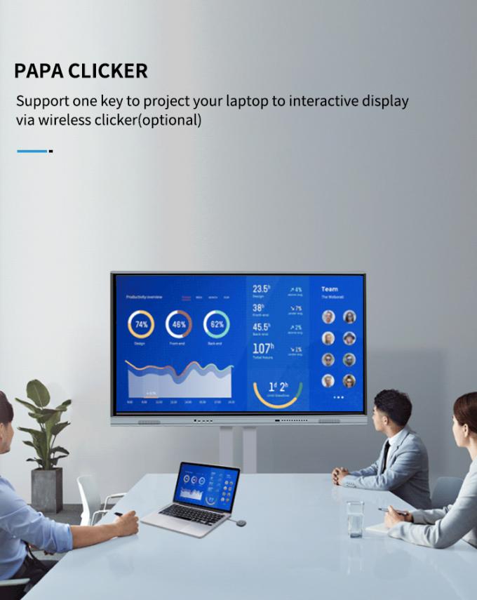 Iboard Nuevo producto 98" 4K Smart Display Interactivo Display de panel plano de gran tamaño pantalla táctil Monitor para sala de reuniones 2