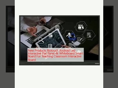 Nuevos productos Riotouch Android Led Interactivo Panel Flat 4k Whiteboard Smart Board para la enseñanza en el aula Interactivo
