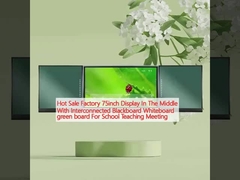 Venta caliente de la fábrica 75 pulgadas de pantalla en el medio con tablero negro interconectado tablero blanco tablero verde para la reunión de enseñanza escolar