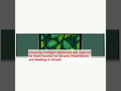 Tabla negra inteligente interactiva con función de compartición de aire opcional para presentaciones y reuniones dinámicas en las escuelas