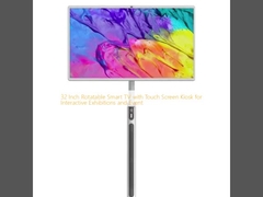 Televisión inteligente rotable de 32 pulgadas con quiosco de pantalla táctil para exposiciones y eventos interactivos