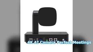 4K AI PTZ Camera with 10x Optical Zoom for Meetings