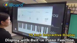 Panel plano interactivo de 75 pulgadas para reuniones