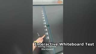 Prueba de pizarra electrónica rodante