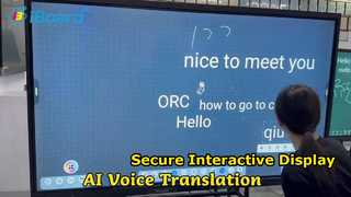 Pantalla táctil interactiva segura para reuniones