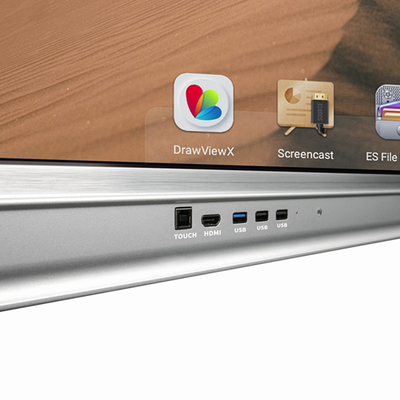 Pantalla táctil elegante Android 11 de la pantalla plana interactiva 65 con la leva Mic de OPS
