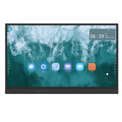 panel plano interactivo con todo en un PC monitores de TV inteligente con pantalla táctil multipropósito