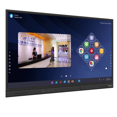 Pantalla plana interactiva 65 75 86 finger multi Pen Touch de Android 11 IR de la pulgada