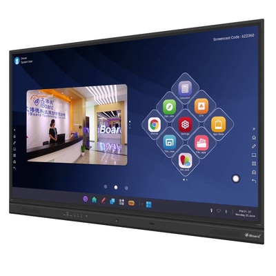 iBoard 75 86 pulgadas Smart Touch Screen Interactivo Tabla de visualización Interactiva Tabla blanca para el salón de reuniones de la clase