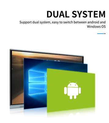 86 pulgadas Todo en un ordenador Interactivo pantalla táctil Smart TV monitores de visualización Equipos para la enseñanza y la reunión