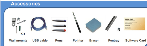 Tablero elegante electrónico del tacto multi infrarrojo del tamaño del OEM con Touch Pen de los programas informáticos educativos