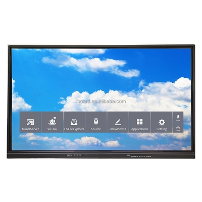 Tabla inteligente para la enseñanza de reuniones Interactivo tablero blanco pantalla táctil electrónica digital panel plano