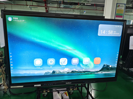 Multi Touch Android 13 iBoard Interactivo Tablero Blanco Win Panel táctil pantalla Smart Monitor para la enseñanza de la educación