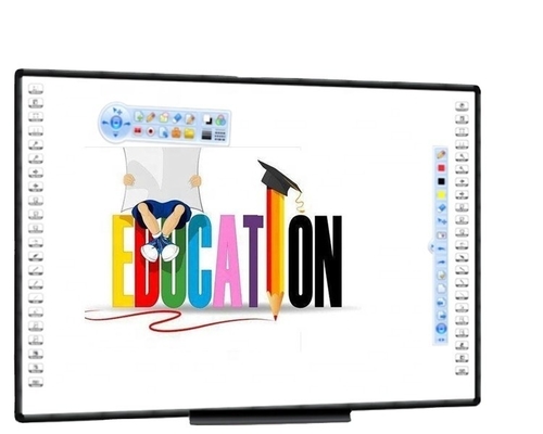 Tabla blanca digital de 10 puntos de infrarrojos Dedo multi toque Interactivo Electrónico Tabla blanca inteligente para escuelas