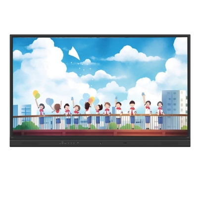 65 pulgadas Interactivo pantalla táctil monitor Placas inteligentes con micrófono de cámara OPS