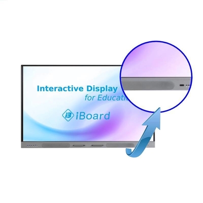 Panel plano interactivo de 98 pulgadas 65/ 86 /75 pulgadas Tablas interactivas 4K con micrófono de matriz opcional