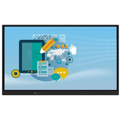 Monitor de pantalla táctil interactivo de 86 pulgadas Android 13 4+32G 50 puntos táctiles Pantalla de luz de fondo para la oficina escolar