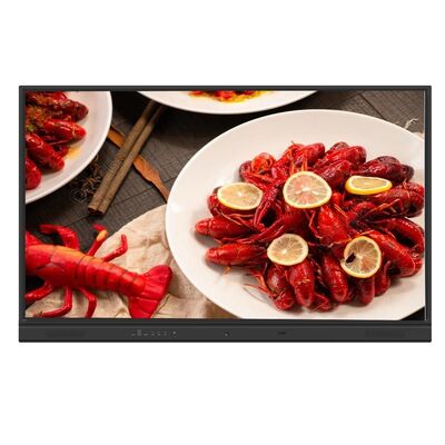 Tabla inteligente LCD Android 13 55 65 75 86 98 pulgadas 40 puntos táctiles Tabla blanca TV Monitor de pantalla USB TYPE-C Display para niños