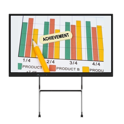 Proyector de panel plano interactivo 4K de infrarrojos táctil de clase de oficina USB HDMI Monitor 65 75 86 pulgadas reproductor de vídeo LED Monitor