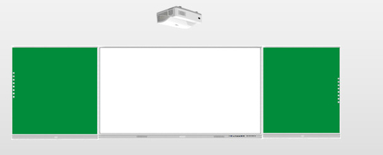 Tabla negra inteligente 75 86 98 pulgadas Blanco Black Green Android Win Sistema dual pantalla de panel táctil para la universidad