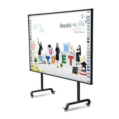 Tabla de proyector interactivo de tamaño personalizado de 82 a 120 pulgadas con toque de dedos Smart Board PC Tabla blanca conectada USB