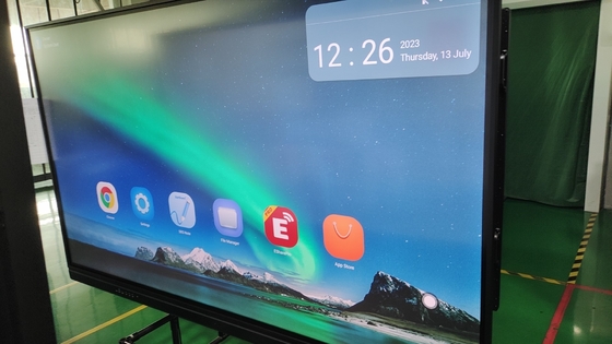 Tabla de pantalla táctil interactiva 65 75 86 98 pulgadas USB HDMI 20 puntos Android 13 8+128G PC OPS Display para escuelas