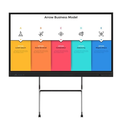Tabla inteligente de LCD Display Reunión Digital Tabla blanca interactiva Enseñanza escolar Educación Tabla inteligente electrónica 4k