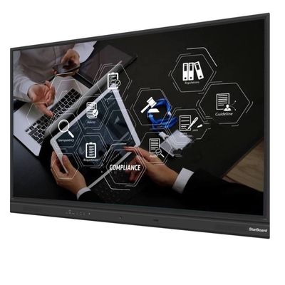 75 86 pulgadas IR Interactivo Tablero blanco Dedo táctil Digital 4K UHD 3840*2160 Educación de Ciencias Tablero de enseñanza para niños
