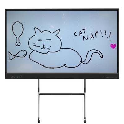 Monitoreo de pantalla táctil interactivo de 75 pulgadas con OPS Mobile está disponible para la opción