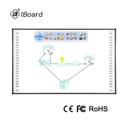 Factory Iboard Proporcionar 102 pulgadas Smart Touch Board Interactivo Tablero Blanco Con Proyector Para el Aula