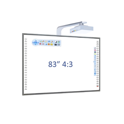 Máquina de enseñanza electrónica digital Tabla blanca táctil inteligente interactiva con proyector HD para la escuela