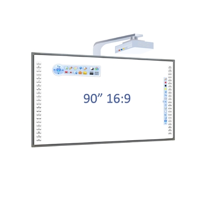 90 pulgadas Interactivo tablero blanco infrarrojo Toque de acero nano superficie de aluminio de aleación marco