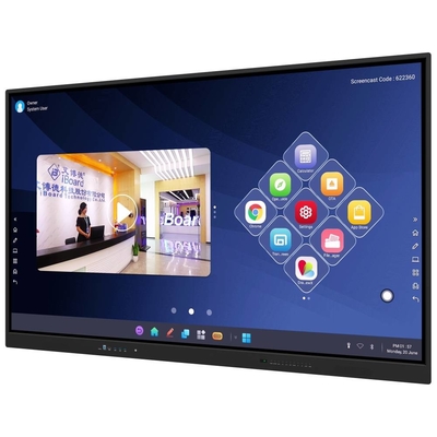 Tabla blanca interactiva IR 40 puntos todo en uno OPS Android Monitor táctil DP VGA Touch Displays de panel USB para escuelas