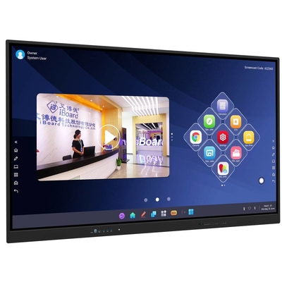 Tabla blanca interactiva IR 40 puntos todo en uno OPS Android Monitor táctil DP VGA Touch Displays de panel USB para escuelas