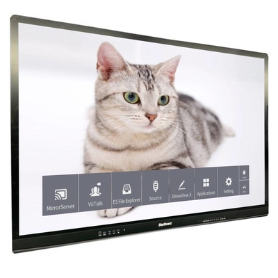 Tabla LCD capacitiva con toque táctil de 65 pulgadas 4K 3840*2160 Monitor de vidrio templado anti-reflejo Sin sistema para TV Centro comercial de la escuela