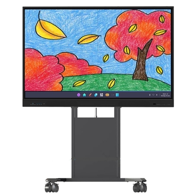 Estandarte eléctrico de pizarra interactivo de altura ajustable para pantallas táctiles de televisores inteligentes