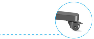 Estandarte eléctrico de pizarra interactivo de altura ajustable para pantallas táctiles de televisores inteligentes