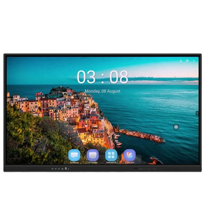 Tabla inteligente interactiva 4K Ultra HD con altavoz de montaje en la pared Micrófono de cámara integrado en todo en un PC Tabla para educación