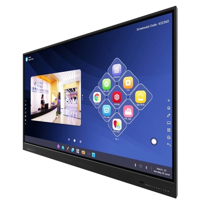 65 75 86 pulgadas 4K Ultra HD Windows OS Smart Board Pantalla LCD montada en la pared con soporte móvil