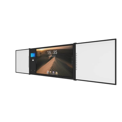 Sistema doble de pizarra grabable de 75 pulgadas Compatible con Android Windows Linux Ma OS para la presentación de entrenamiento