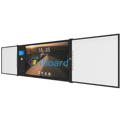 Tablero interactivo 4K Ultra HD con altavoces incorporados en un panel de grado AG para presentaciones atractivas