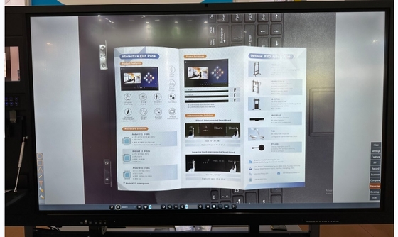 Tablero inteligente con cámara de documentos Sistema dual para la enseñanza interactiva