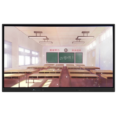 86 pulgadas Android 13 20 puntos táctiles 220V Fuente de alimentación Interactiva pantalla táctil 4K Tabla blanca con cámara micrófono para la educación