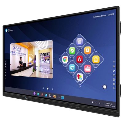 Pantalla táctil interactiva de 86 pulgadas 4K Smart Board para escuelas corporativas
