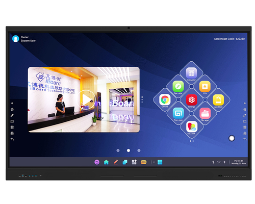 Venta caliente Barata 65 75 pulgadas 4K pantalla LCD Smart Board Precios Tabla blanca digital Educativa Tabla blanca interactiva
