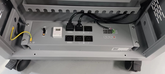 Carro de carga AC Carro de carga DC y USB Tipo A Tipo C Almacenamiento de bóveda IPad Cabinet de carga con ruedas Carro de carga para el aula