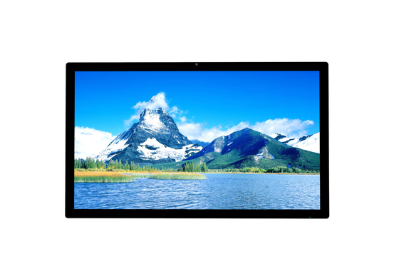 Instalaciones de pared de 43 pulgadas pantalla táctil quiosco pantalla comercial quiosco publicitario