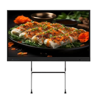 Iboard EDLA Google Certificado 65 pulgadas 75 pulgadas Smart 20 Monitor de Toque TV con USB VGA TYPE-C para reuniones en el hogar salas de la escuela