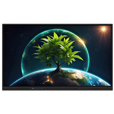 LCD Smart Board de 86 pulgadas Android 14 con 8+128G 40 puntos de contacto wifi bt hdmi software calibrado para oficinas escolares